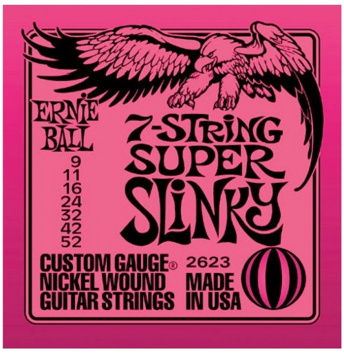 ERNIE BALL 2623 9-52 SUPER SLINKY 7-string